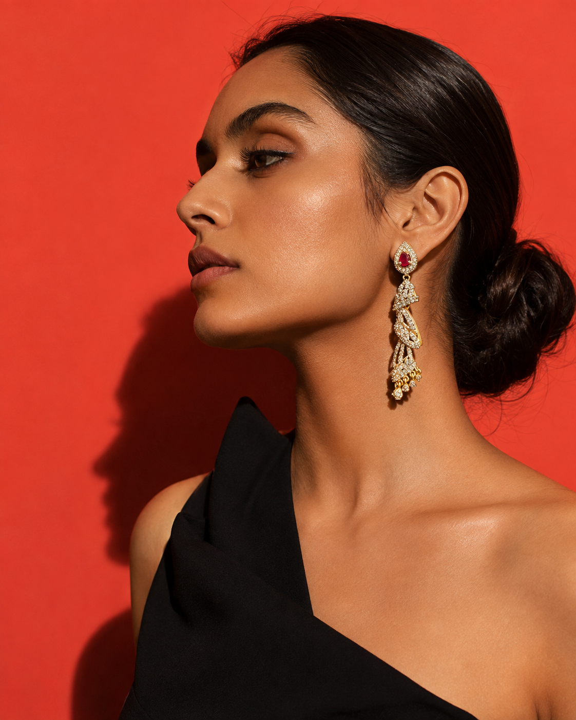 Ruby earrings