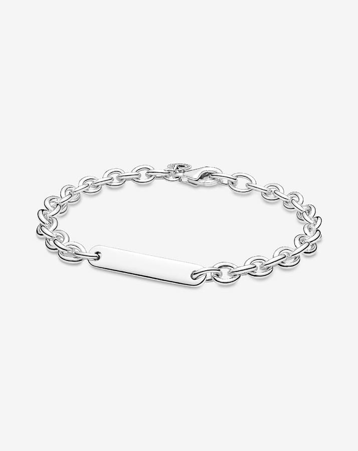 Sparkling Infinity Heart Clasp Snake Chain Bracelet