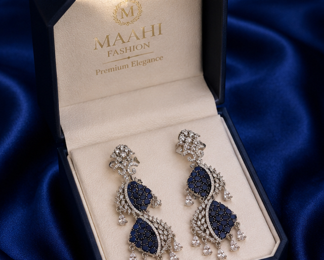Midnight Sapphire AD Earrings alternate view