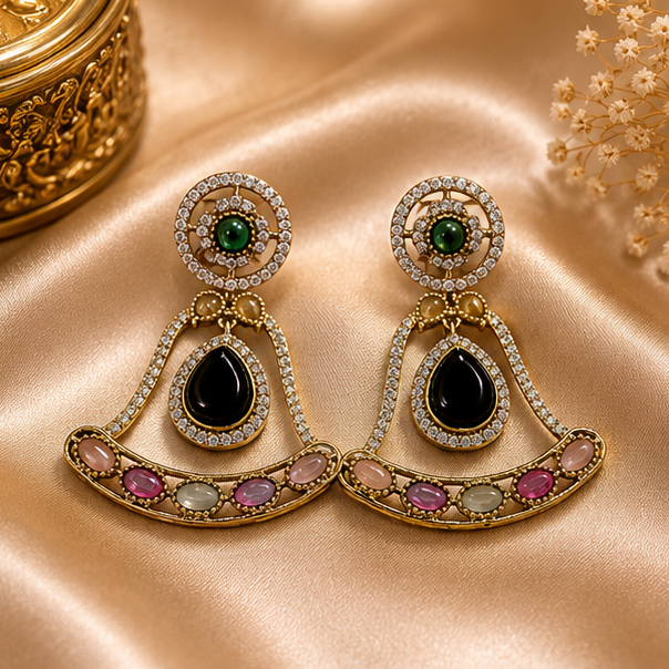 Royal Mosaic AD Earrings alternate view