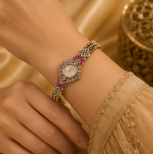 Royal Rani Stone Bracelet Watch