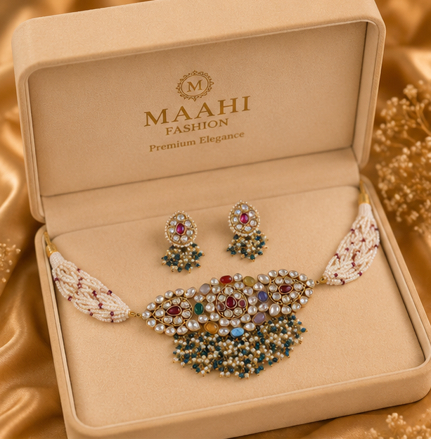 Royal Meher Pearl Choker Set alternate view