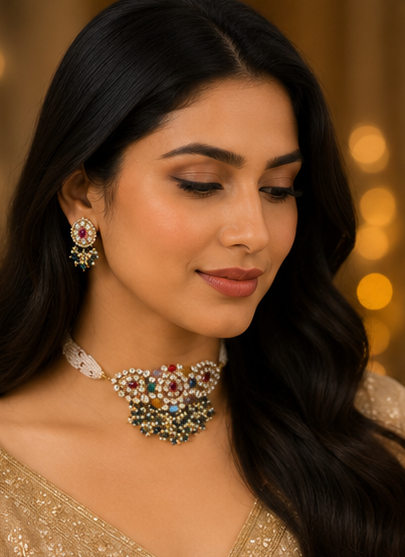 Royal Meher Pearl Choker Set
