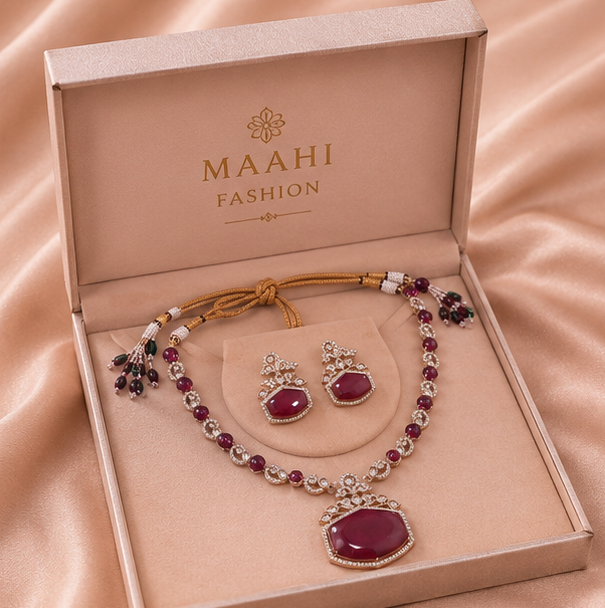 Ruby Majesty Necklace Set alternate view