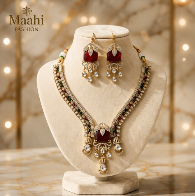 Royal Ruby Heritage Necklace Set
