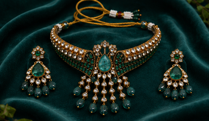 Emerald Royal Heritage Choker Set