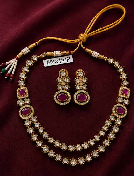 Ruby Royale AD Mix Dori Necklace Set alternate view